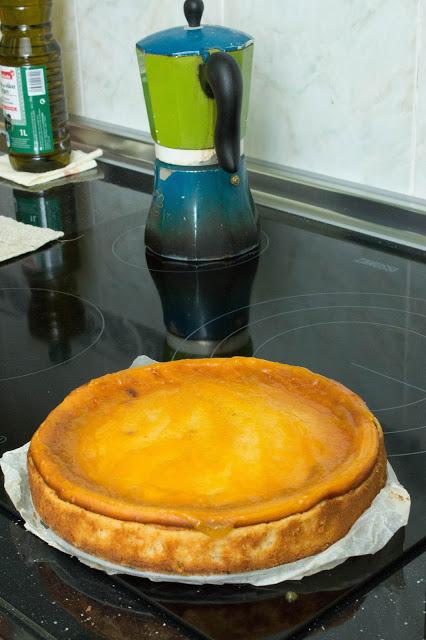 Tarta de queso de lima y canela sin azúcar