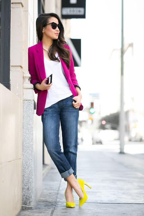 10 Looks de Inspiración con Jeans, Tacones y Blazer! 10 Looks de Inspiración con Jeans, Tacones y Blazer!