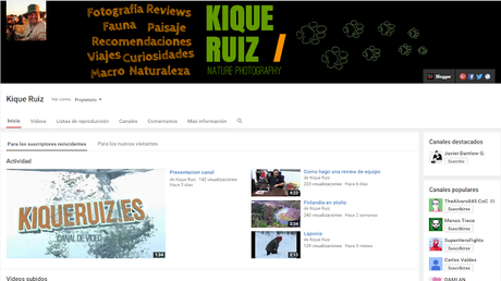 Presentación canal youtube Presentación canal youtube