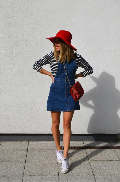 Denim overalls