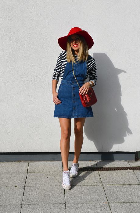 Denim overalls