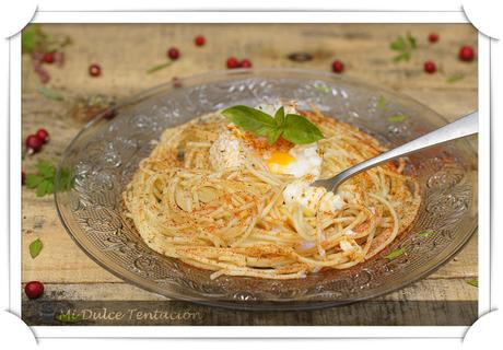 Nido de Pasta con Huevo Poché