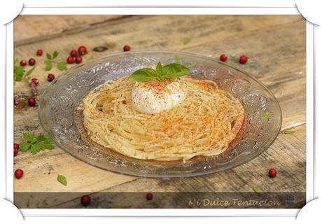 Nido de Pasta con Huevo Poché