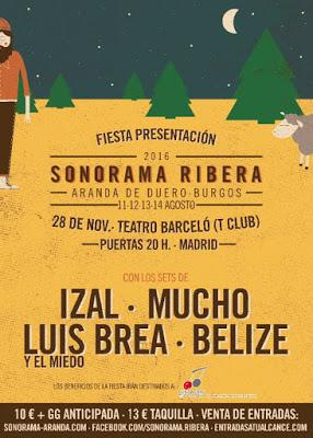 Fiesta Presentación Sonorama Ribera 2016 (28.Noviembre.2015 -Madrid-)