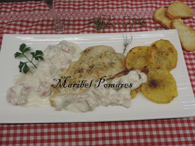 Pollo con patatas a la carbonara. Pollo con patatas a la carbonara.