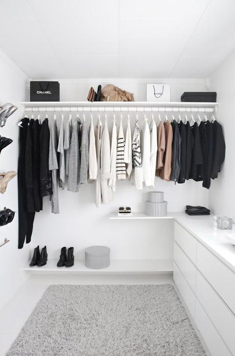 Use it or lose it. | 15 Minimalist Hacks To Maximize Your Life Give your wardrobe a minimal overhaul and discover less stress getting dressed and lots of time saved on laundry.