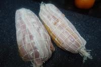 Pollo relleno con salsa de zanahorias Pollo relleno con salsa de zanahorias