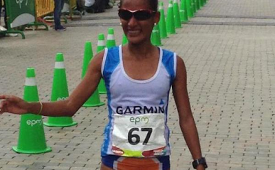 Kelly Arias, récord colombiano de maratón