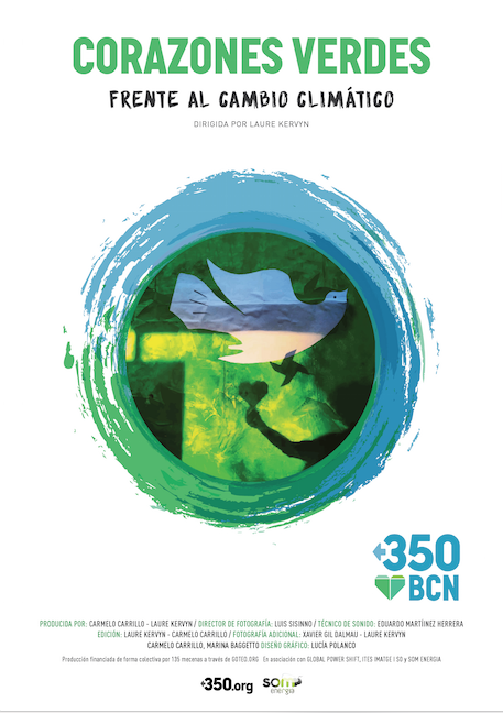 Poster Corazones Verdes frente al cambio climático
