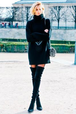 How to wear Black High Boots