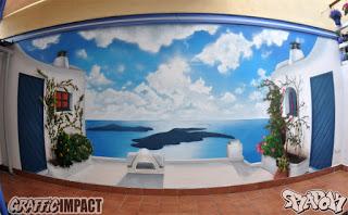 Mural 3d Terraza del Azulete