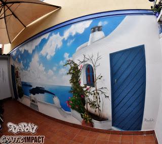 Mural 3d Terraza del Azulete