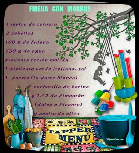 Fideua con morros Fideua con morros Etiqueta