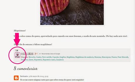 Nuevo botón para imprimir las recetas Nuevo botón para imprimir las recetas