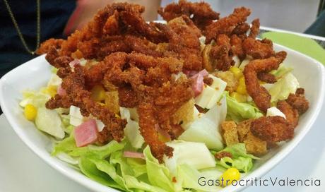 Ensalada de pollo rebozado Ensalada de pollo rebozado