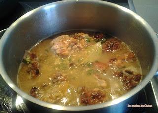 Conejo en pepitoria Conejo en pepitoria