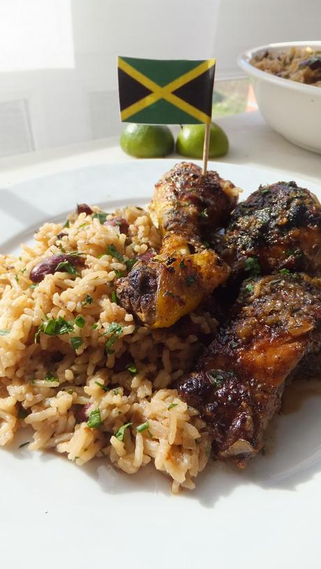 Pollo Jerk y arroz con guisantes, el sabor del caribe Pollo Jerk y arroz con guisantes, el sabor del caribe