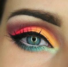 Maquillaje de ojos Tropical Eyes, Nueva tendencia!!
