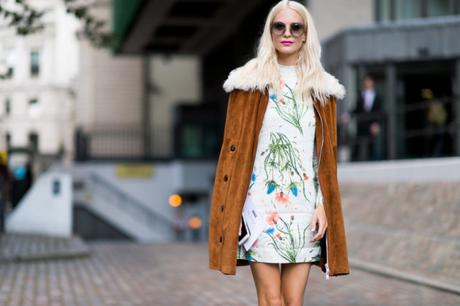 STREET STYLE INSPIRATION; BOHO DRESS IN FALL.-