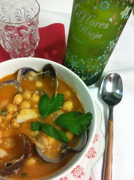 Garbanzos Con Bacalao Y Almejas