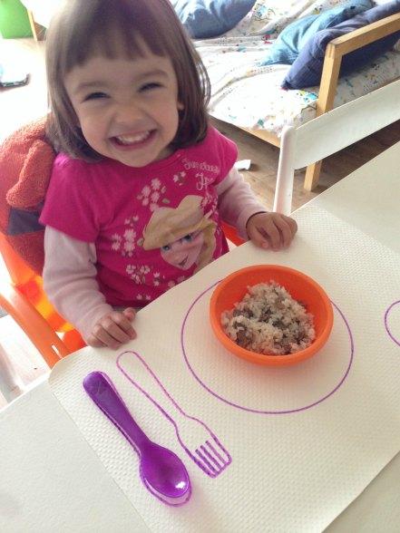 Ayúdame a hacerlo por mi mismo: Hora de comer Mantel guía4