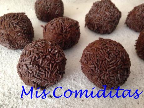 TRUFAS DE CASTAÑAS Y CHOCOLATE