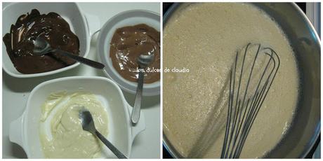 Tarta de tres chocolates Tarta de tres chocolates