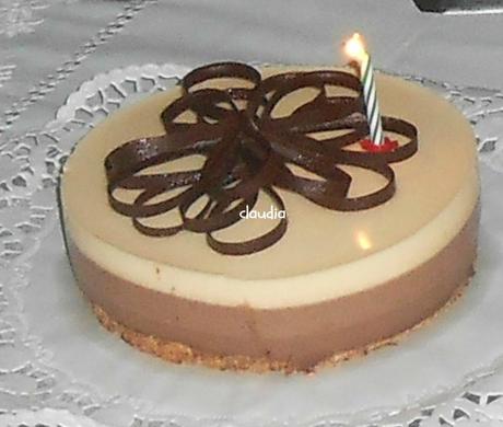 Tarta de tres chocolates Tarta de tres chocolates