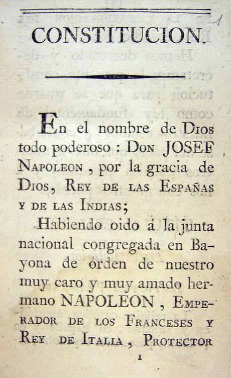 UN ERROR DE NAPOLEÓN: LA INTERVENCIÓN EN ESPAÑA