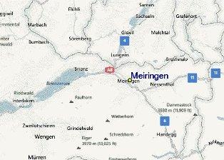 Sherlock Holmes en Suiza Meiringen map. Inshala