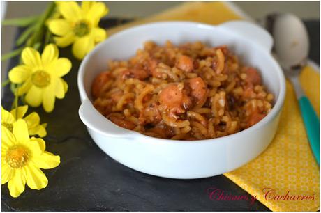 Fideuá de Pulpo Estofado Fideuá de Pulpo Estofado