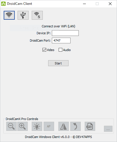 Droidcam Windows