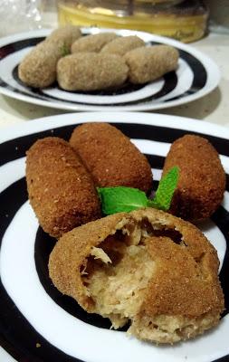 CROQUETAS PARA DIETAS ANTICANDIDIASIS, DE POLLO CON HIERBABUENA