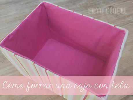 RECICLAJE: cómo forrar una caja con tela, facilísimo. RECICLAJE: cómo forrar una caja con tela, facilísimo.