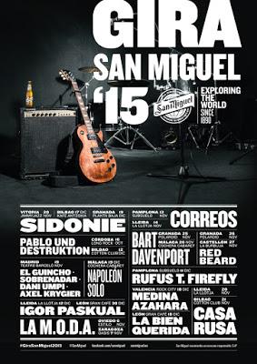 Gira San Miguel'15: Sidonie, La M.O.D.A, Rufus T. Firefly, La Bien Querida...