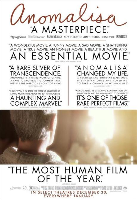 Tráiler de la película stop-motion Anomalisa, lo nuevo de Charlie Kaufman Tráiler de la película stop-motion Anomalisa, lo nuevo de Charlie Kaufman