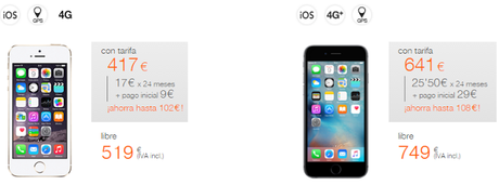 Contratar  iphone 6 en Orange