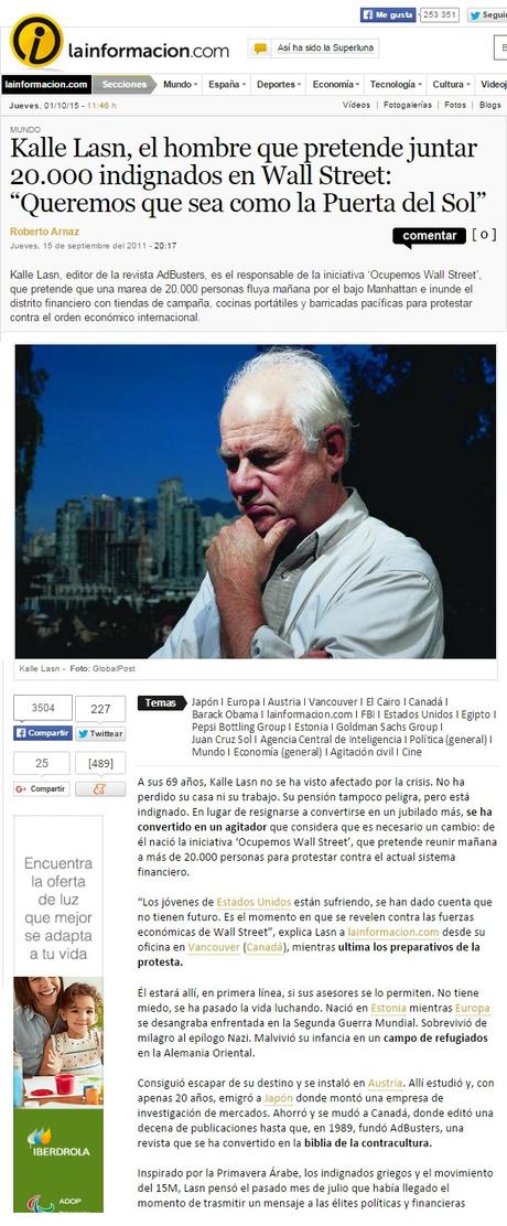 El 15M, el Occupy Wall Street, las Primaveras árabes...¡ es INGENIERÍA SOCIAL y está patrocinado por SOROS! 01