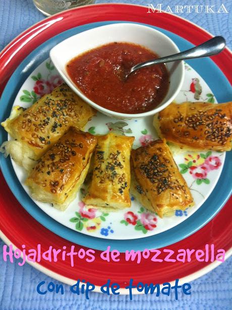 Hojaldritos De Mozzarella Con Dip De Tomate Hojaldritos De Mozzarella Con Dip De Tomate