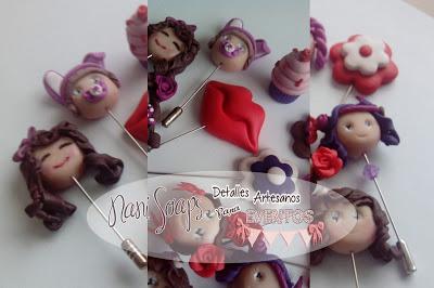 Alfileres de fimo-Hecho a mano Alfileres de fimo-Hecho a mano