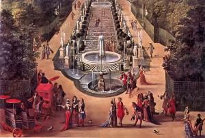 La vida en Versalles Jardines en época de Luis XV