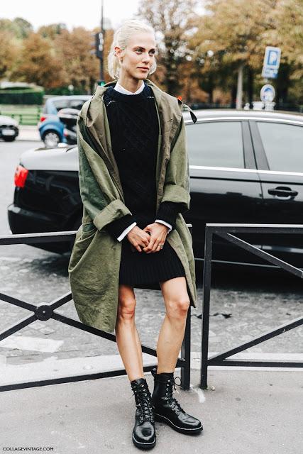 STREET STYLE INSPIRATION; KNIT DRESS.-