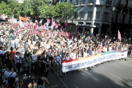 Buenos Aires. La 24° Marcha del Orgullo LGBTIQ con marcado acento político.