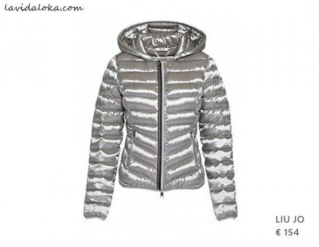 LIUJO abrigo metalizado, color plata