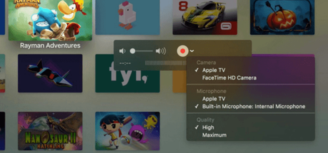 Cómo se puede grabar vídeos y realizar capturas de pantalla en el Apple TV grabar