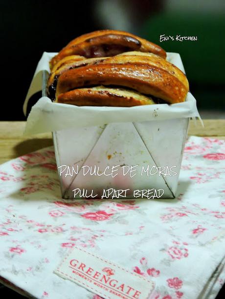 Pan dulce de frambuesa o moras -  Pull apart bread