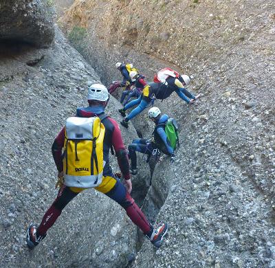 Cueva Cabrito-un cañon de Guara para hartarte con la técnica de oposición