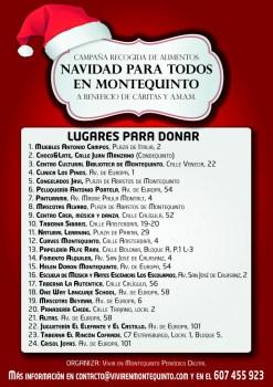 Comienza la Gran Campaña de Recogida de Alimentos “Navidad para todos en Montequinto” listado de negocios