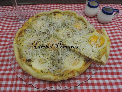 Quiche de brocoli, huevo y jamón de pavo. Quiche de brocoli, huevo y jamón de pavo.