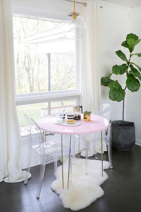 DIY: una idea para hacerte una mesa de desayunos LOW COST en colores pastel!